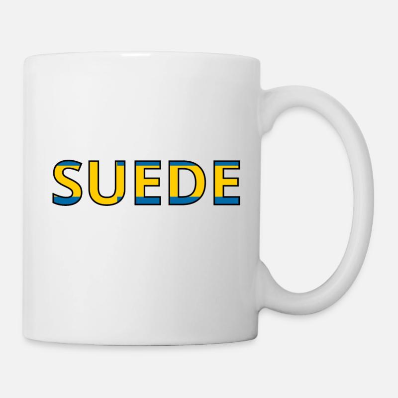 Drapeau Suède - Mug blanc - blanc