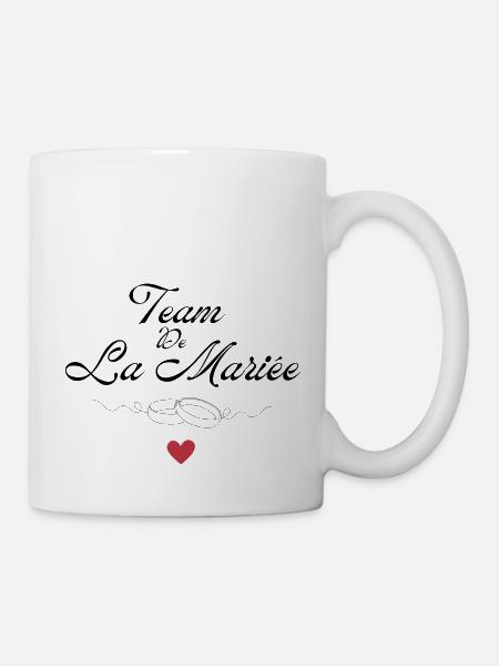 Team de la mariée -équipe de la mariée - Mug blanc - blanc