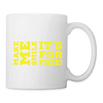Make me smile - Tasse - Weiß - Rechts