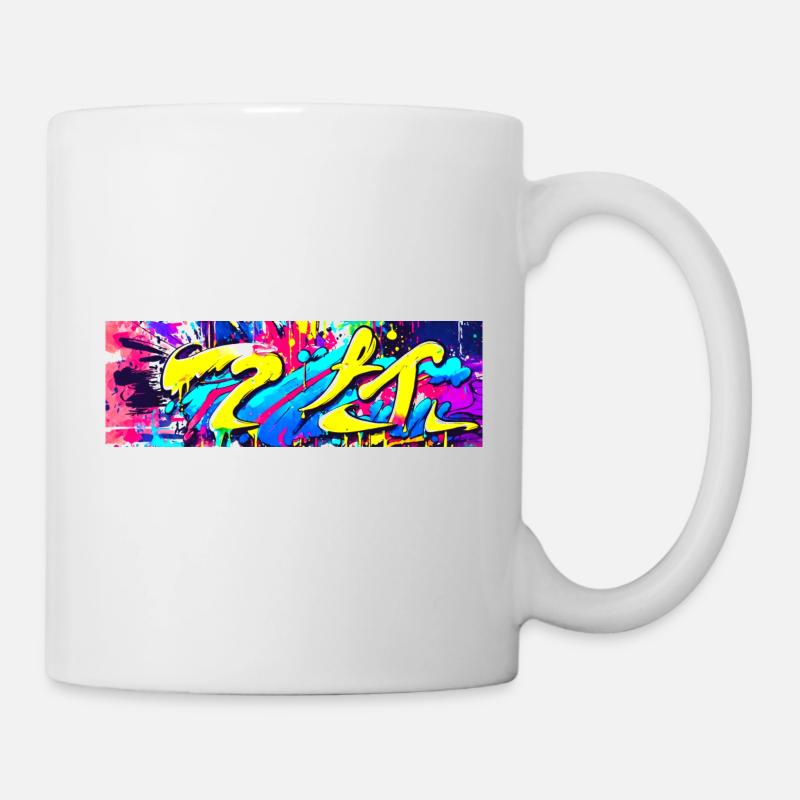 Graffiti Color Stain Streetart - Mug - white