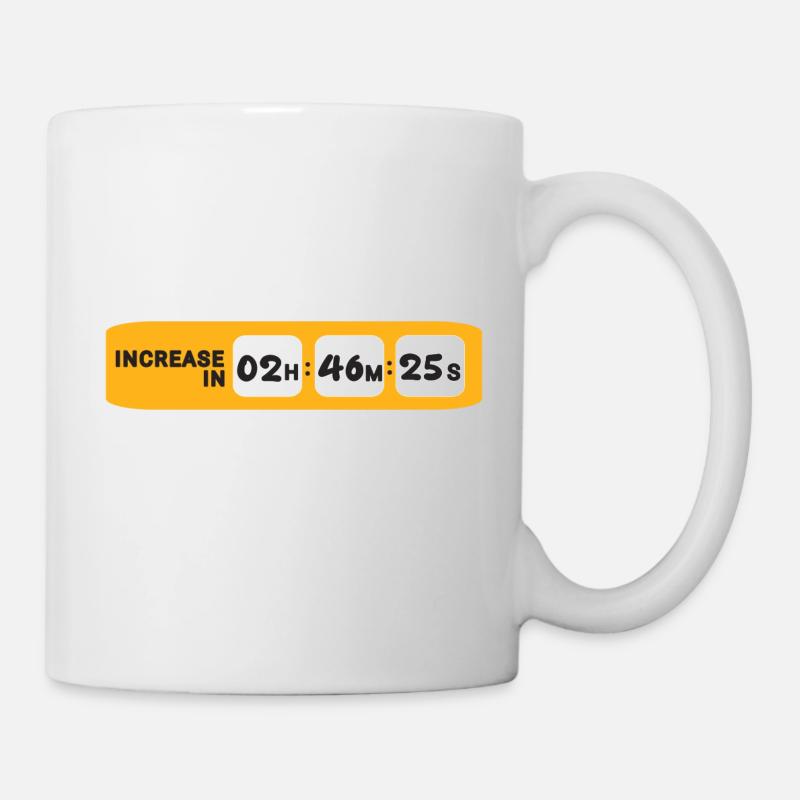 Compte à rebours Internet - Mug blanc - blanc