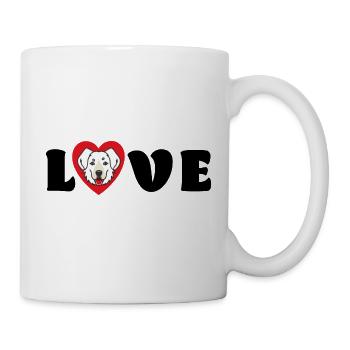 Liebeshunde - Tasse - Weiß - Rechts