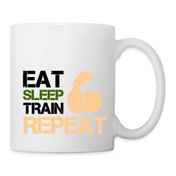 Biceps Eat Sleep Train - Mug - white - Right
