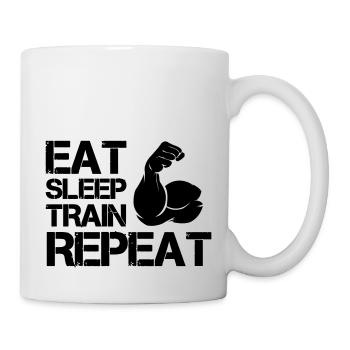 Biceps Eat Sleep Train - Mug - white - Right