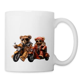 Motorradfahren zu zweit ist ein Vergnügen - Tasse - Weiß - Rechts