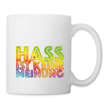 Hate is not an opinion - Mug - white - Right