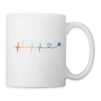 Heartbeat Stethoscope - Mug - white - Right