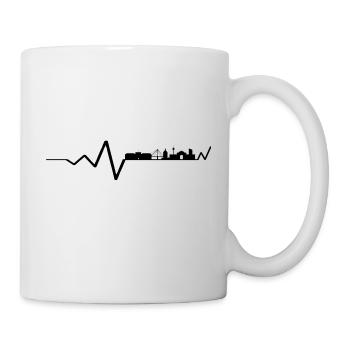 Mannheim Monnem Mannheimat - Tasse - Weiß - Rechts