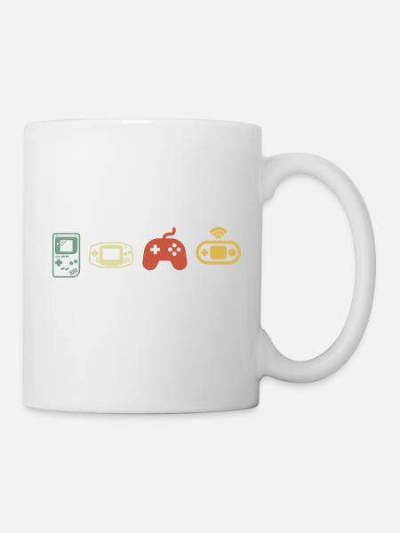 console rétro vintage - Mug blanc - blanc