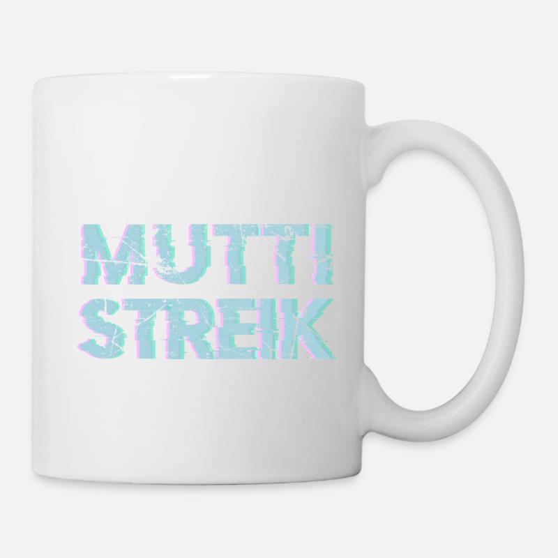 Mother's strike vs pubescent children - Mug - white