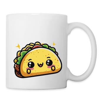 Cute Kawaii Chibi Tacos 1 - Mug - white - Right