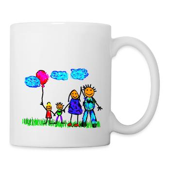happy family - Tasse - Weiß - Rechts