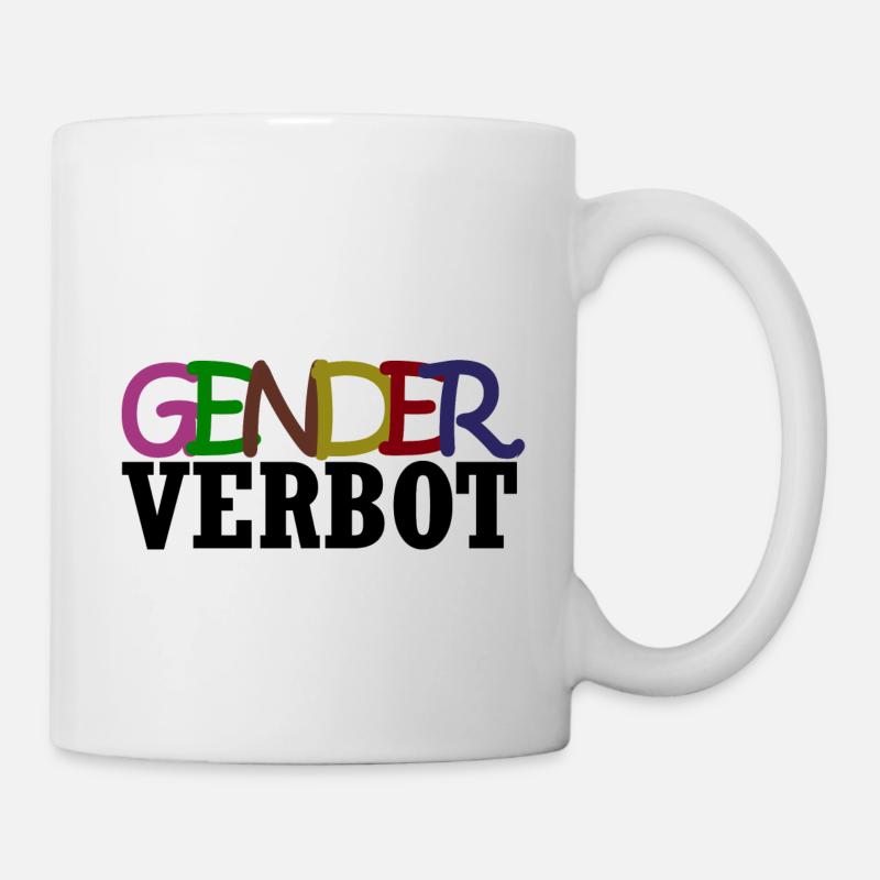 Genderverbot - Tasse - Weiß