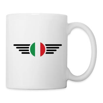 Italienisches Flair T-Shirt - Tasse - Weiß - Rechts