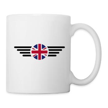 Vereinigtes Königreich Stil T-Shirt - Tasse - Weiß - Rechts