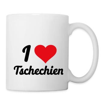 I Love Tschechien - Tasse - Weiß - Rechts