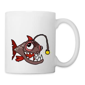 Anglerfisch - Tasse - Weiß - Rechts