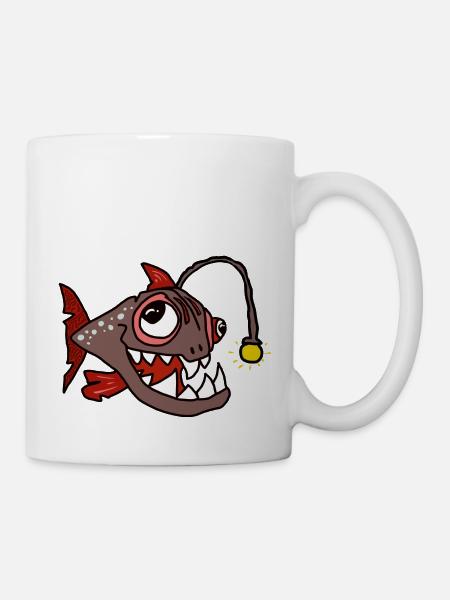 Anglerfisch - Tasse - Weiß