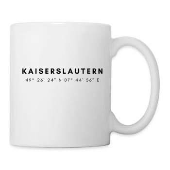 Kaiserslautern Koordinaten - Tasse - Weiß - Rechts