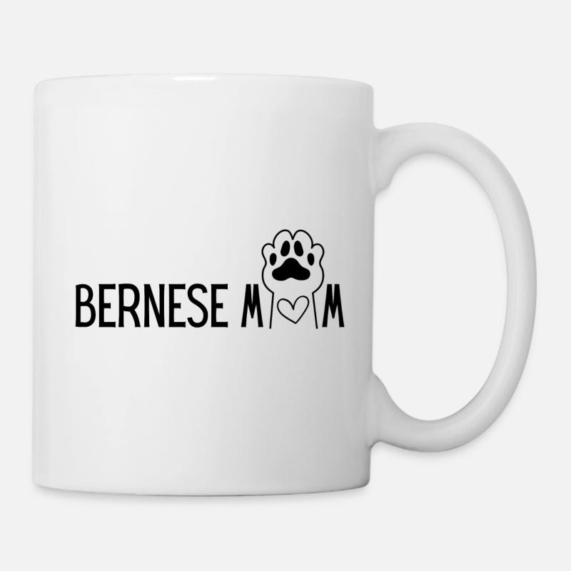 Minimalist Bernese mama Gift Bernese Mountain Dog - Mug - white
