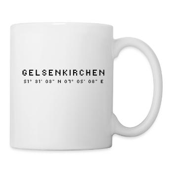 Coordonnées de Gelsenkirchen - Mug blanc - blanc - Droite