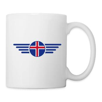 Island Stil Design T-Shirt - Tasse - Weiß - Rechts
