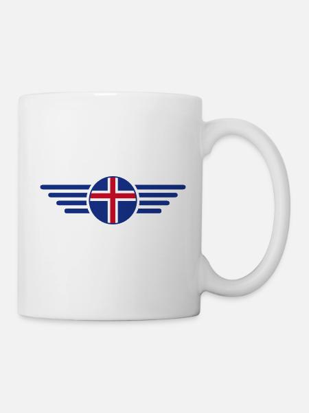 Island Stil Design T-Shirt - Tasse - Weiß