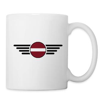 Latvia Style Design T-Shirt - Mug - white - Right