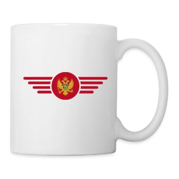 Montenegro Stil Design T-Shirt - Tasse - Weiß - Rechts