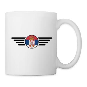 T-shirt design de style Serbie - Mug blanc - blanc - Droite