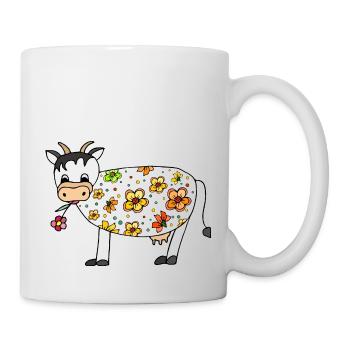 Kuh - Tasse - Weiß - Rechts