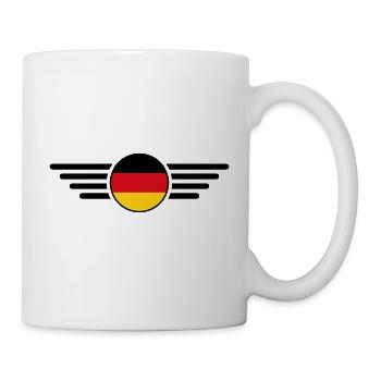 T-shirt design de style allemand - Mug blanc - blanc - Droite