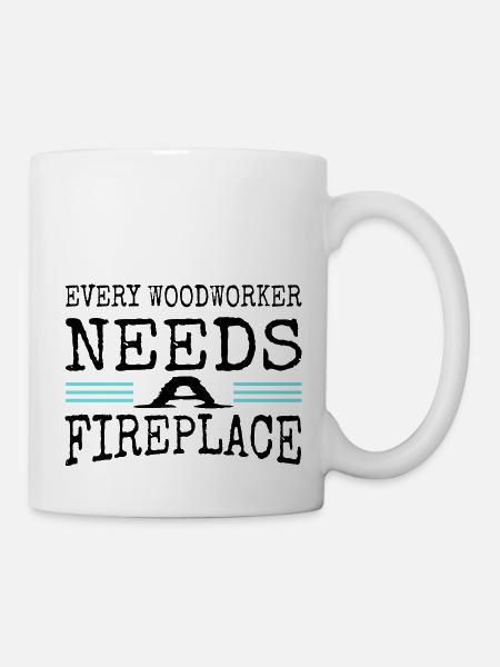 quote tree feller lumber logging - Tasse - Weiß