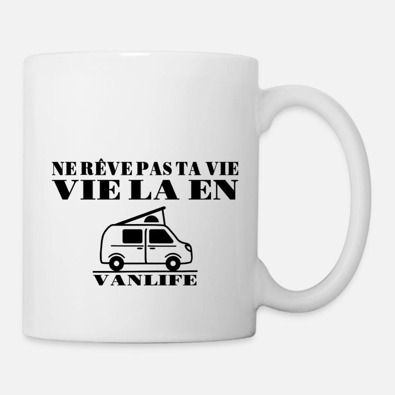 vie en van - Mug blanc - blanc