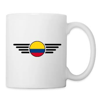 T-shirt design de style colombien - Mug blanc - blanc - Droite