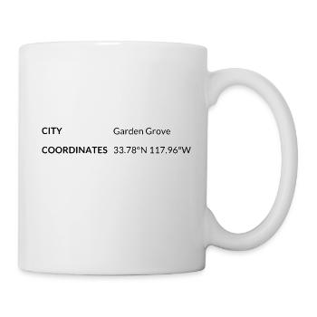 Garden Grove, California, USA coordinates - Mug - white - Right