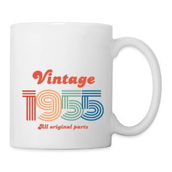 Jahrgang 1955 alle Originalteile - Tasse - Weiß - Rechts