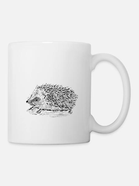 HERISSON - Mug blanc - blanc