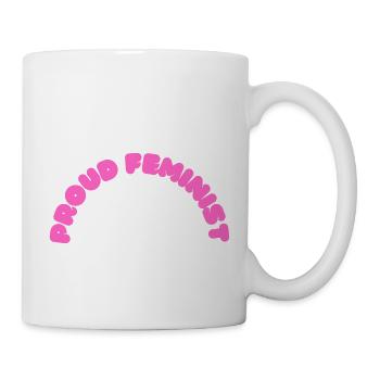 Proud Feminist - Tasse - Weiß - Rechts