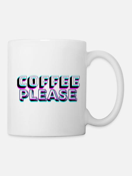 Coffee please - Tasse - Weiß
