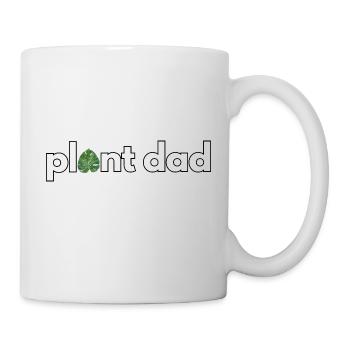Crazy Plant Dad Plants Lover Monstera Leaf - Mug - white - Right