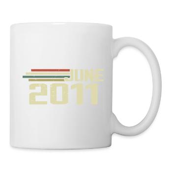June 2011 Anniversary June 2011 June 2011 Birthday - Mug - white - Right