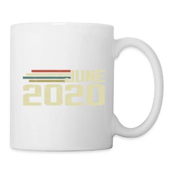 Juni 2020 Jahrestag Juni 2020 Juni 2020 Geburtstag - Tasse - Weiß - Rechts