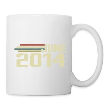 Juin 2014 Anniversaire Juin 2014 Juin 2014 Anniversaire - Mug blanc - blanc - Droite