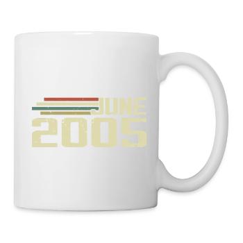 Juin 2005 Anniversaire Juin 2005 Juin 2005 Anniversaire - Mug blanc - blanc - Droite
