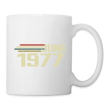 Juin 1977 Anniversaire Juin 1977 Juin 1977 Anniversaire - Mug blanc - blanc - Droite