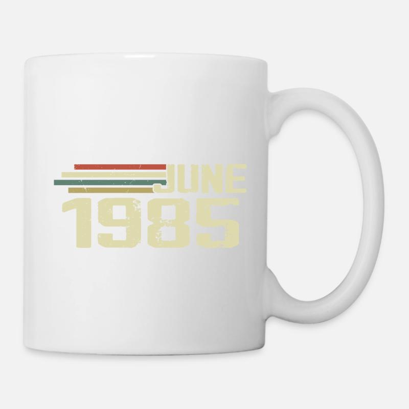 Juni 1985 Jahrestag Juni 1985 Juni 1985 Geburtstag - Tasse - Weiß