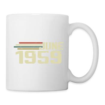 Juin 1959 Anniversaire Juin 1959 Juin 1959 Anniversaire - Mug blanc - blanc - Droite