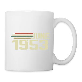 Juin 1953 Anniversaire Juin 1953 Juin 1953 Anniversaire - Mug blanc - blanc - Droite