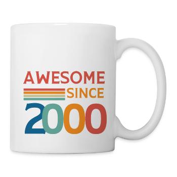 Großartig seit 2000 - Tasse - Weiß - Rechts